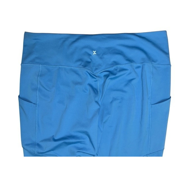 Xersion 3X Leggings Pants EverUltra Blue High Rise Fitted 7/8 Ankle Gym Workout - Picture 6 of 7